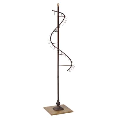 Metal Bronze 72-inch Spiral Purse Tree
