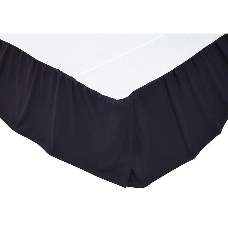 Primitive Bedding VHC Solid Color Bed Skirts Gathered Cotton