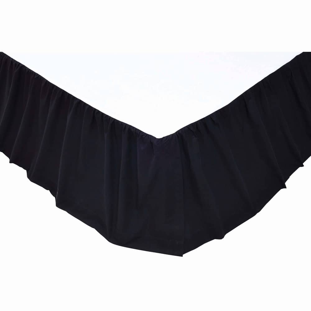 Primitive Bedding VHC Solid Color Bed Skirts Gathered Cotton