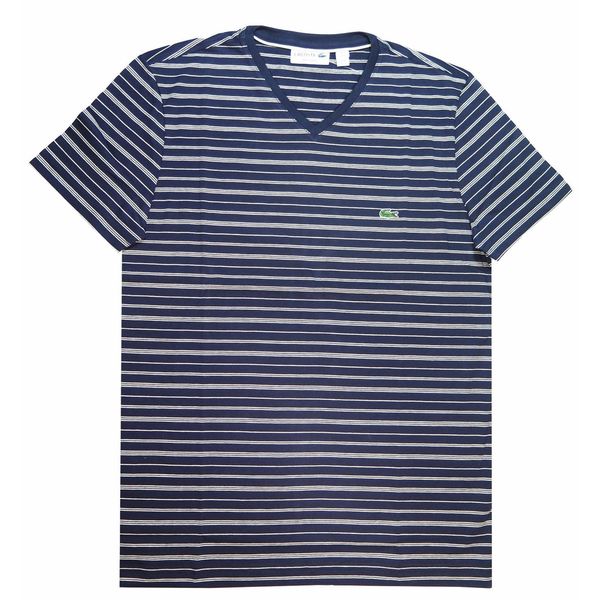 lacoste chest stripe t shirt