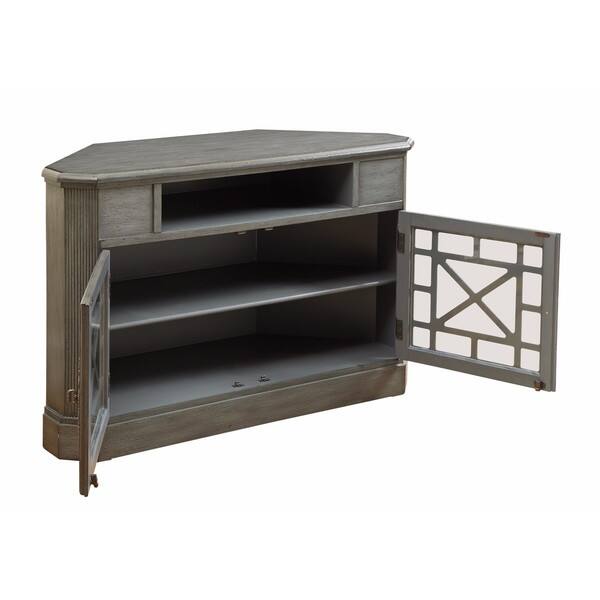 Joplin Texture Grey Two Door Corner Media Bed Bath & Beyond