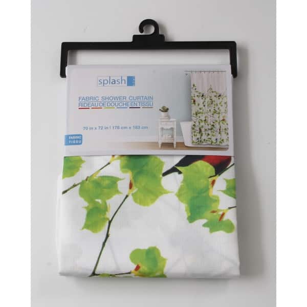 Shop Splash Home Terrasse Botanical Fabric Shower Curtain Free