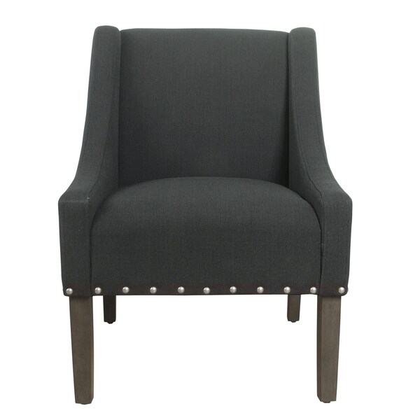 dark charcoal accent chair