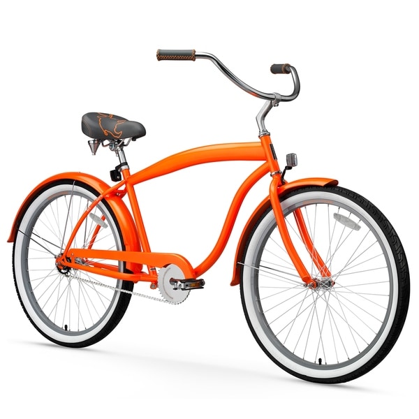 beach cruiser bike orange