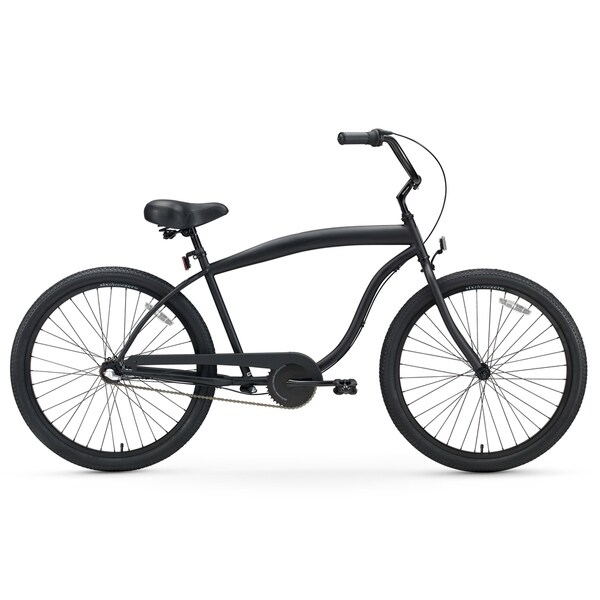 all black beach cruiser