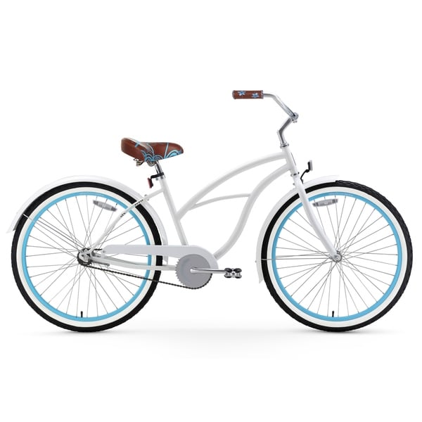 sixthreezero 26 inch women's single speed beach cruiser bicycle