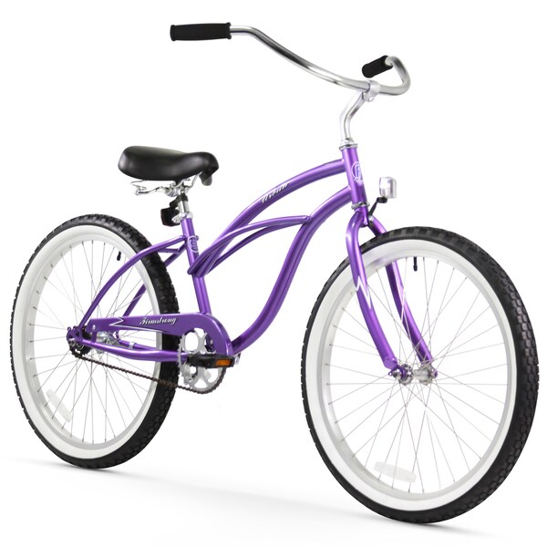 purple women's cruiser bike