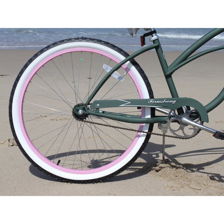 army green beach cruiser