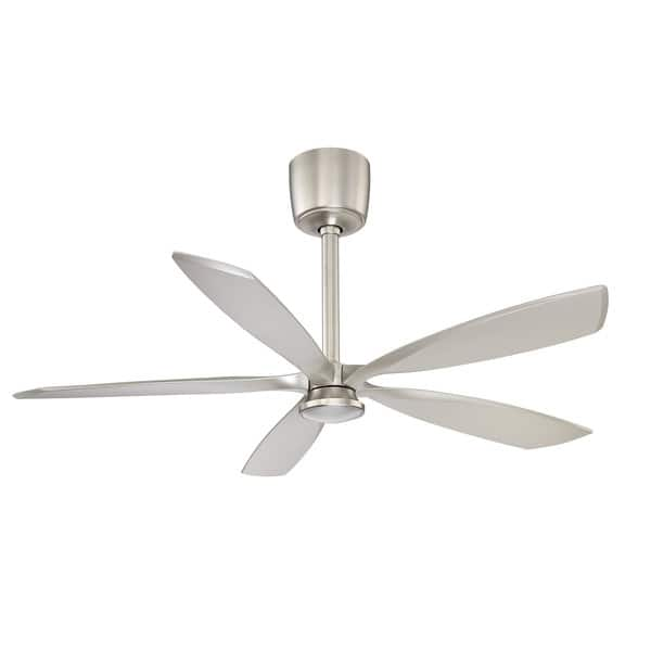 Phantom Satin Nickel 54 Inch Led Dc Motor Ceiling Fan