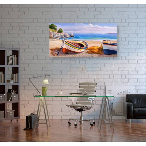 Oliver Gal 'SAI Beach Side Dock' Nautical and Coastal Wall Art