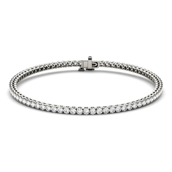 Charles Colvard 14k White Gold 2 1 3ct Dew Round Forever Charles Colvard 14k White Gold 2 1 3ct Dew Round Forever Clic Moissanite