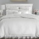 preview thumbnail 3 of 5, Laura Ashley Annabella White Cotton Duvet Cover Set