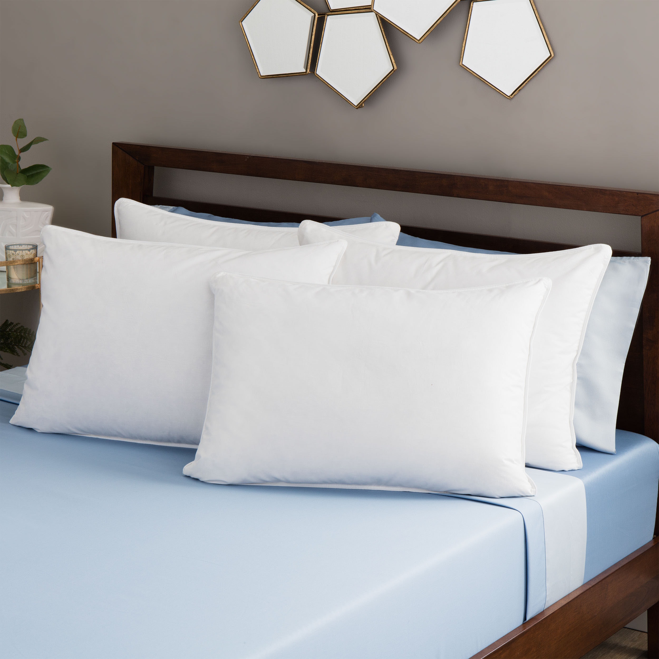 Shop Circle Of Down Cotton Pillows Set Of 4 On Sale Free