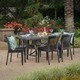 preview thumbnail 1 of 15, Charleston Outdoor 7-piece Rectangle Dining Set by Christopher Knight Home