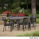 preview thumbnail 2 of 15, Charleston Outdoor 7-piece Rectangle Dining Set by Christopher Knight Home