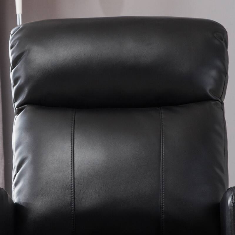 AC Pacific Modern Faux Leather Small Powered Reading Recliner