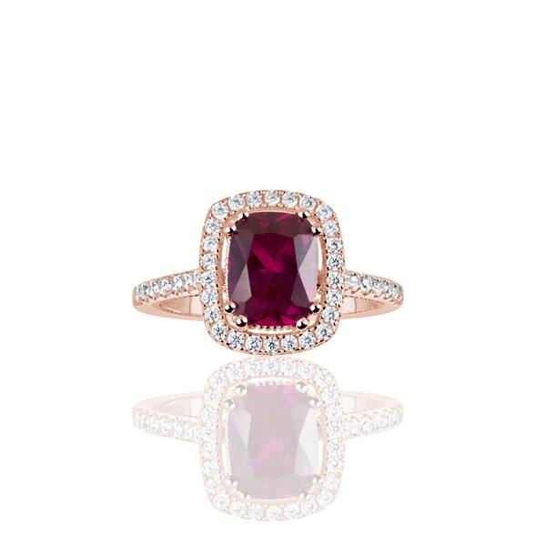 Shop Suzy L Rose Sterling Silver Elongated Cushion Cut Created
