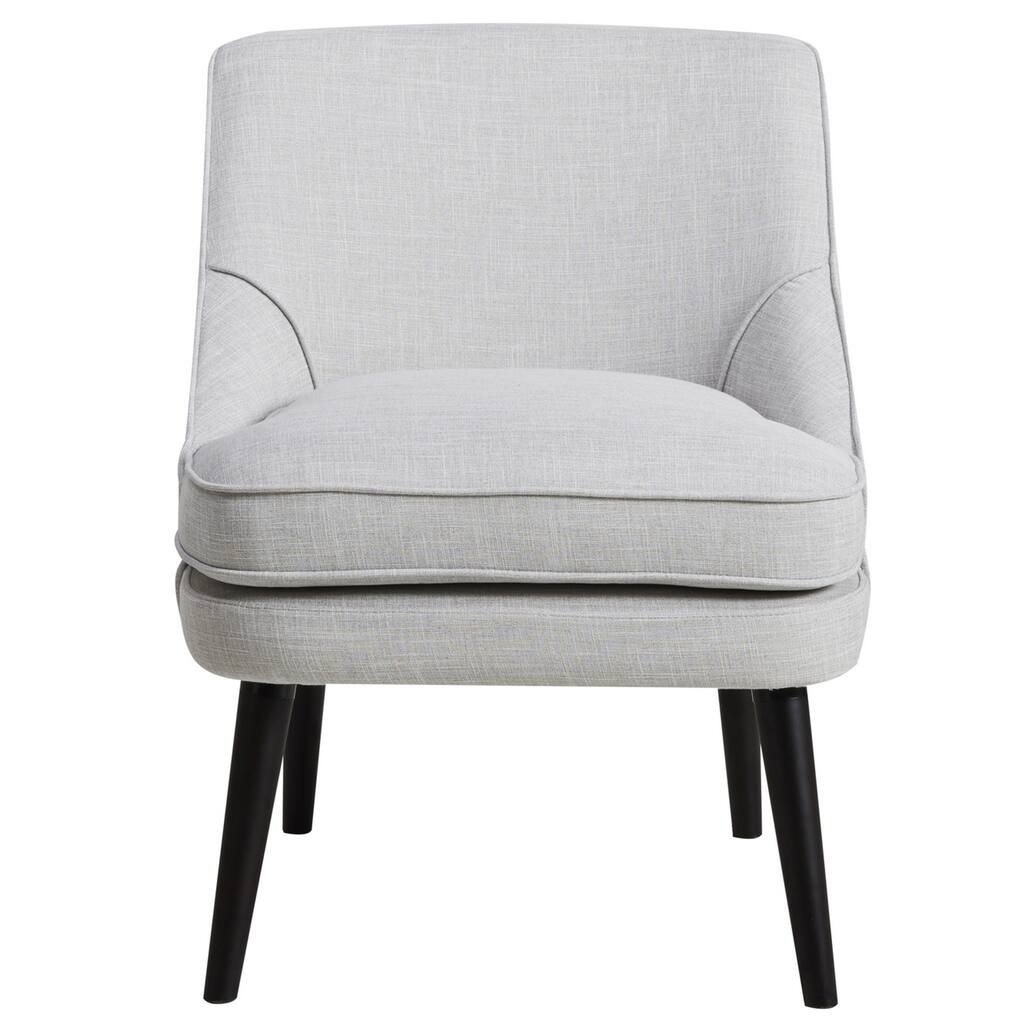 Grey Fabric Upholstered Mid-century Style Accent Chair
