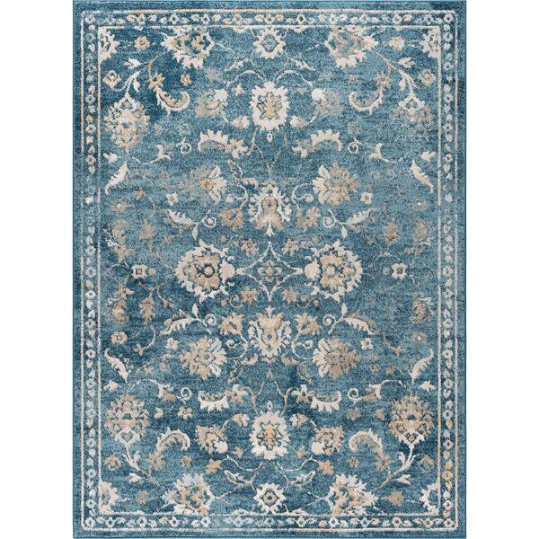 slide 2 of 15, Alise Rugs Parker Indigo Traditional Area Rug (7'10 x 10'3)