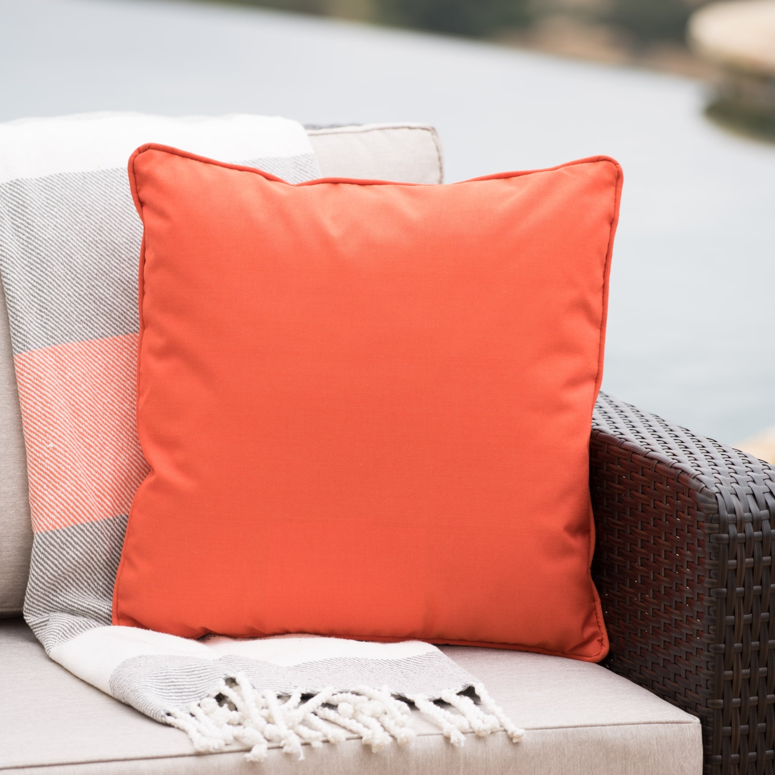 Coronado Outdoor Water Resistant Square and Rectangular Throw