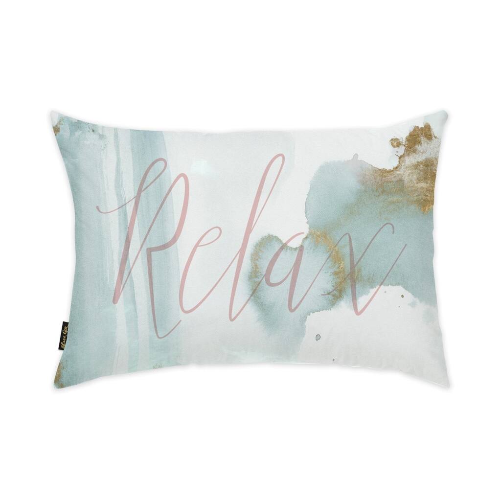 Oliver Gal 'Relax' Decorative Throw Pillow