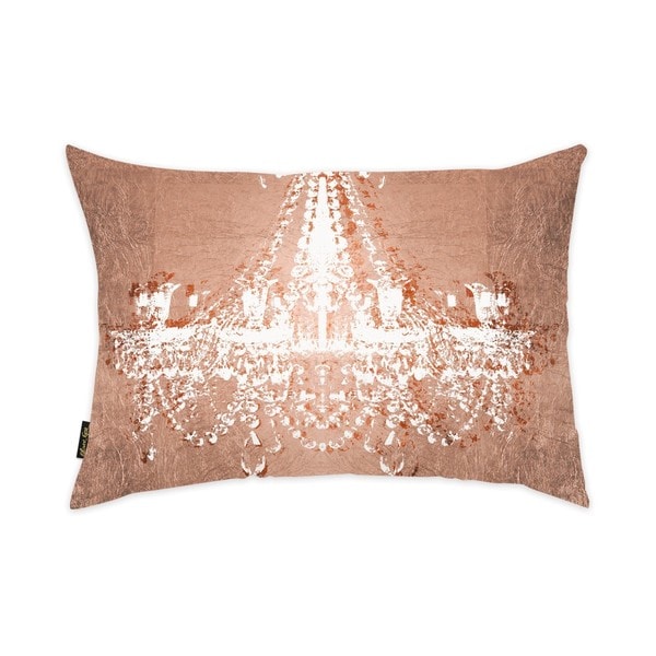 Oliver Gal 'Dramatic Entrance Rose' Decorative Throw Pillow