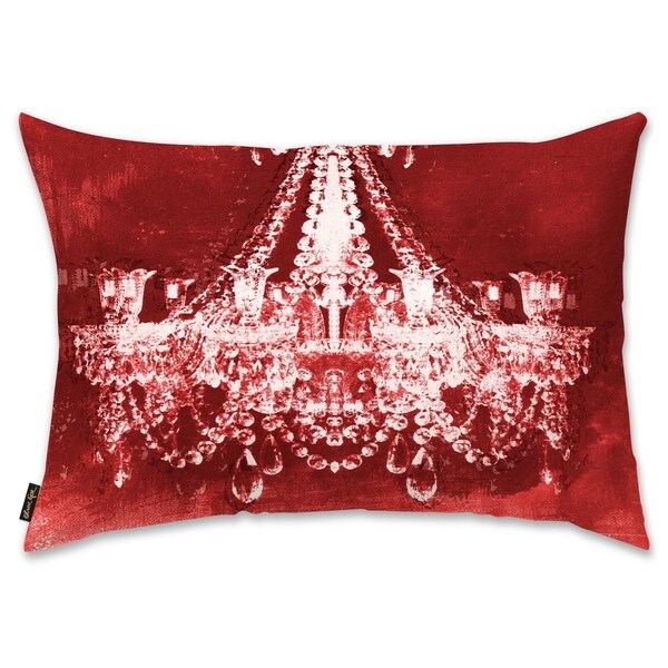 Oliver Gal 'Dramatic Entrance Red Velvet' Decorative Throw Pillow