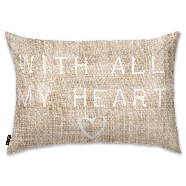Oliver Gal 'With All My HeDecorativeThrow Pillow' Decorative Throw Pillow