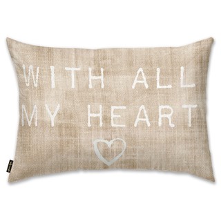 Oliver Gal 'With All My HeDecorativeThrow Pillow' Decorative Throw ...