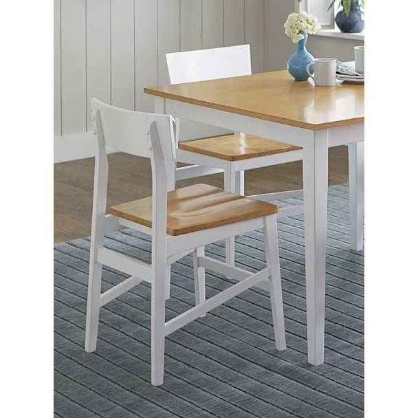 The Gray Barn Bonsall Oak/White Dining Chairs (Set of 2) - Set of 2 - Oak - Dining Height