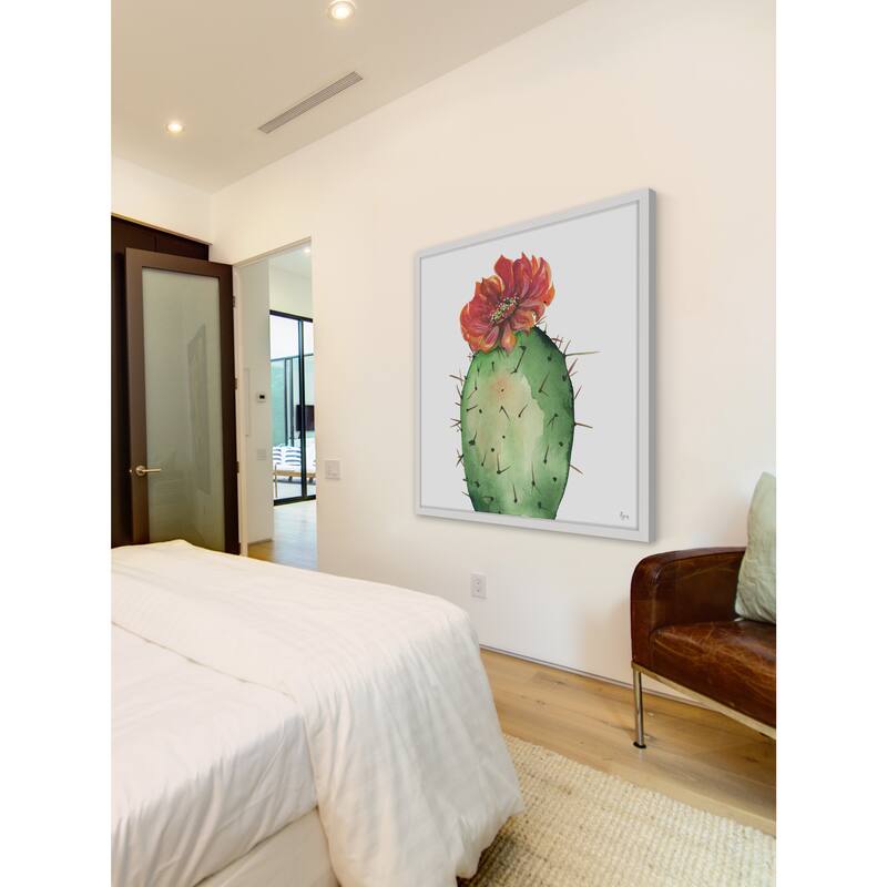Cactus Rouge' Framed Painting Print