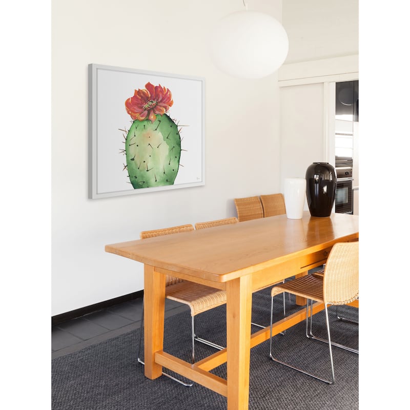 Cactus Rouge' Framed Painting Print