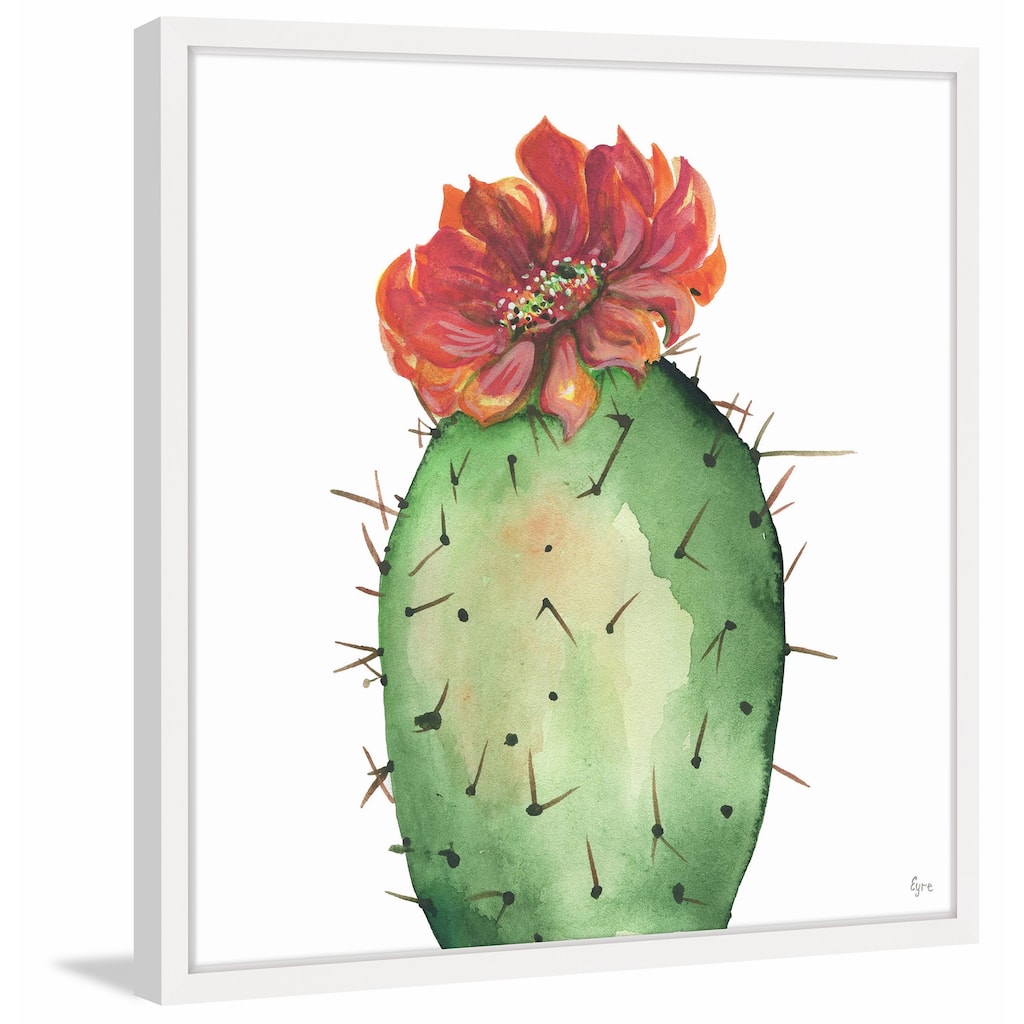 Cactus Rouge' Framed Painting Print
