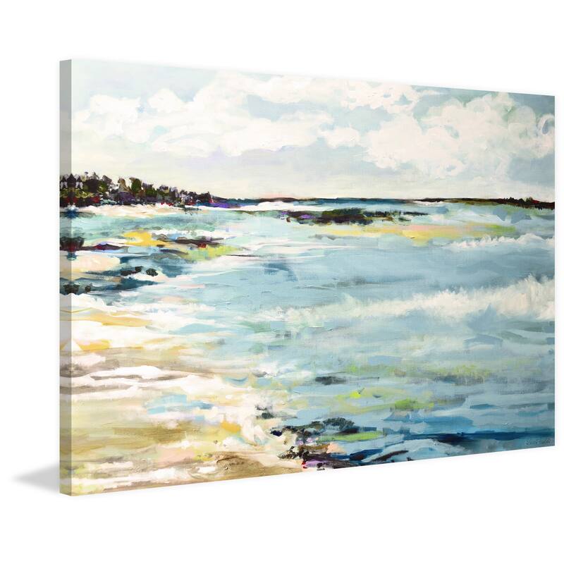 Beach Surf III' Painting Print on Wrapped Canvas - Multi-Color