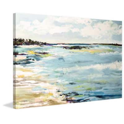 Beach Surf III' Painting Print on Wrapped Canvas - Multi-Color