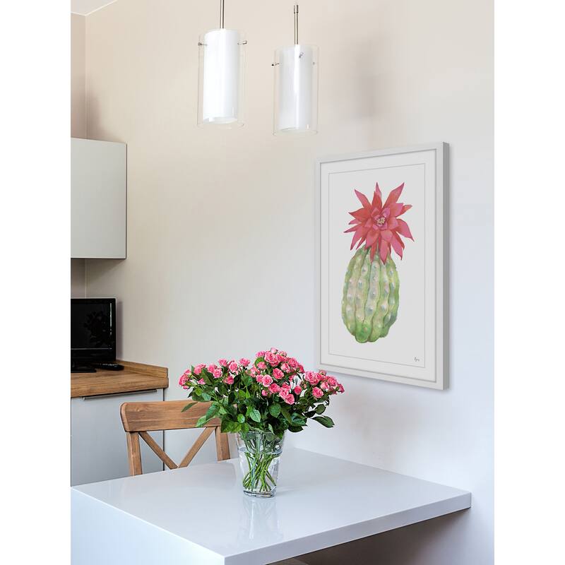 Fleur Epanouit' Framed Painting Print