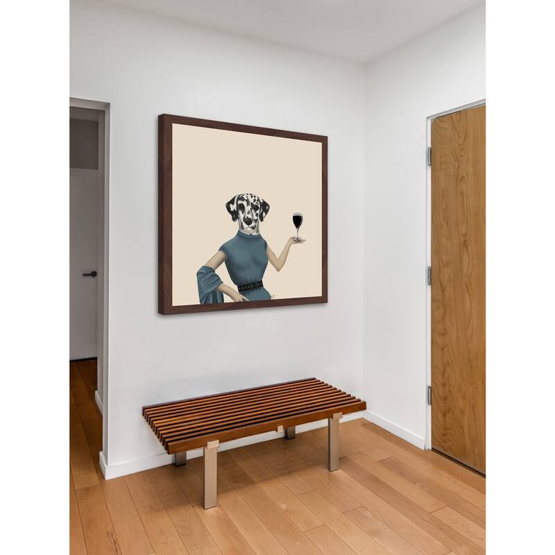 Dalmatian Wine Snob' Framed Painting Print