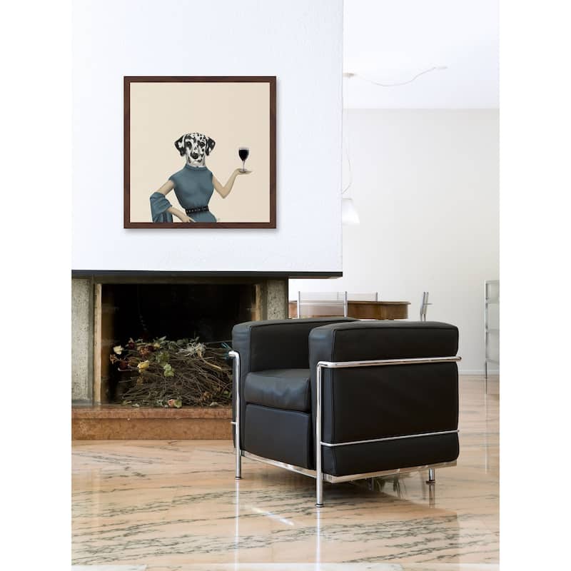 Dalmatian Wine Snob' Framed Painting Print