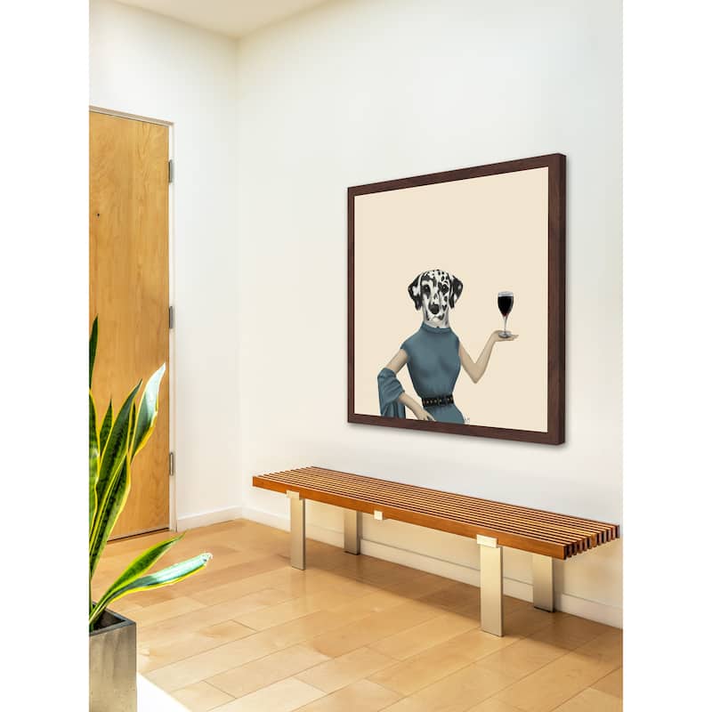 Dalmatian Wine Snob' Framed Painting Print
