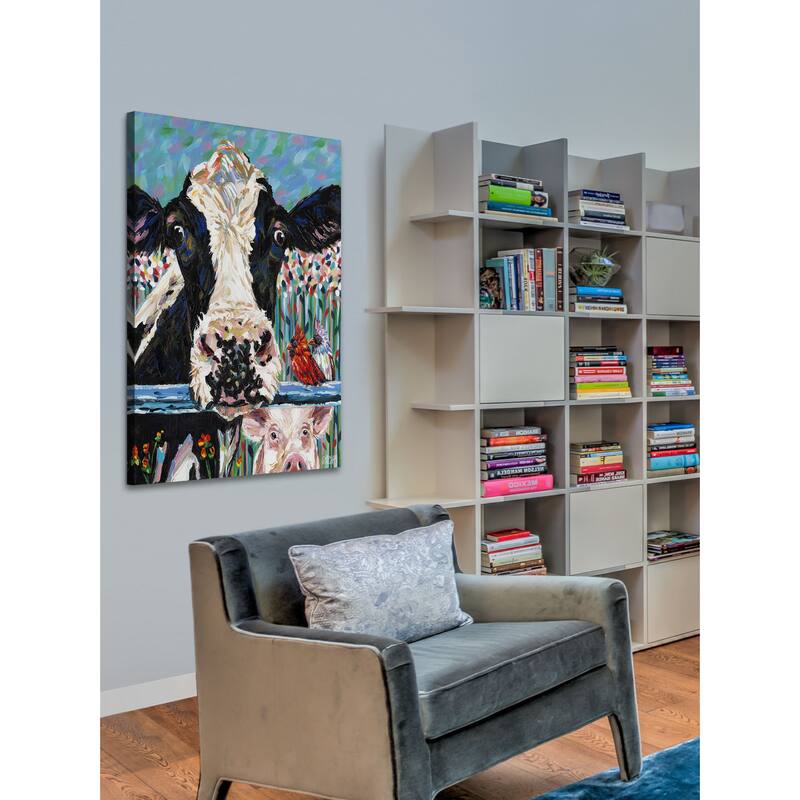 Farm Buddies II' Painting Print on Wrapped Canvas - Multi-Color