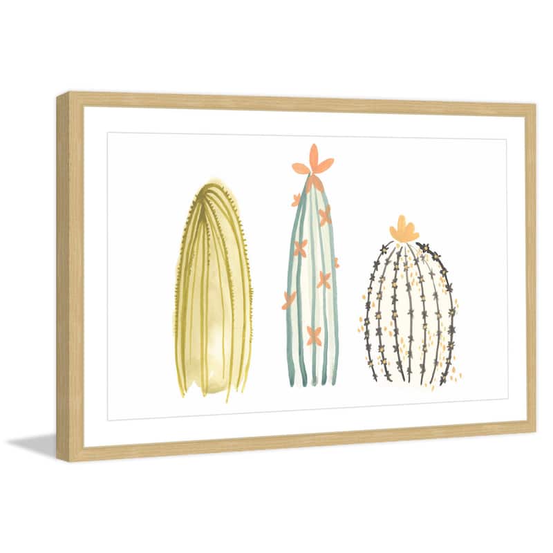 Funky Succulents II' Framed Painting Print