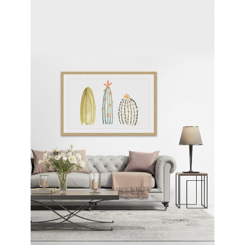 Funky Succulents II' Framed Painting Print