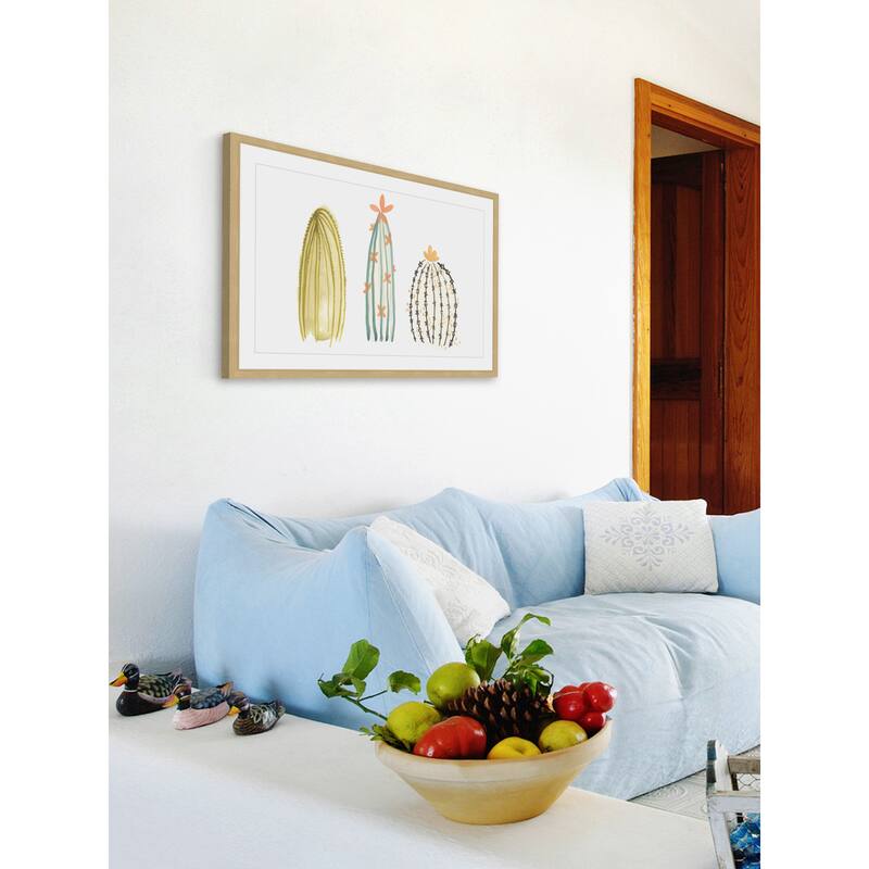 Funky Succulents II' Framed Painting Print