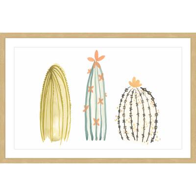 Funky Succulents II' Framed Painting Print