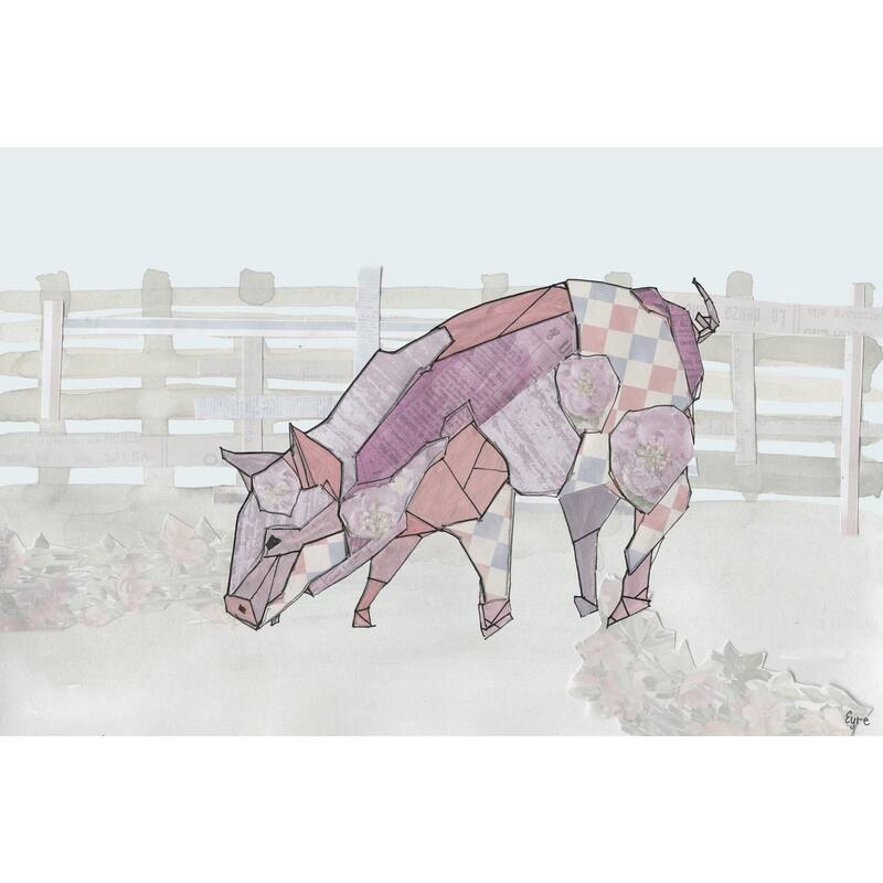 Como Cerdo' Painting Print on Wrapped Canvas - Multi-Color
