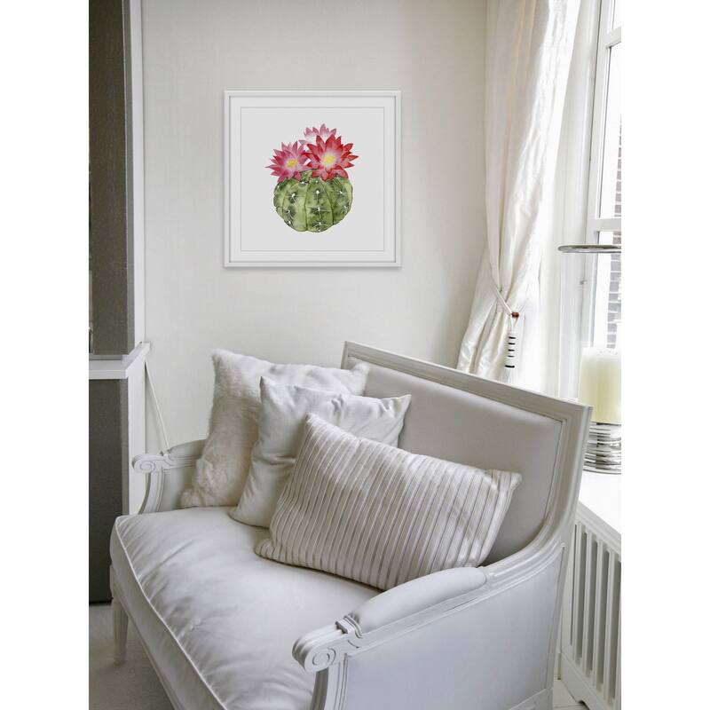 Cactus Bloom III' Framed Painting Print