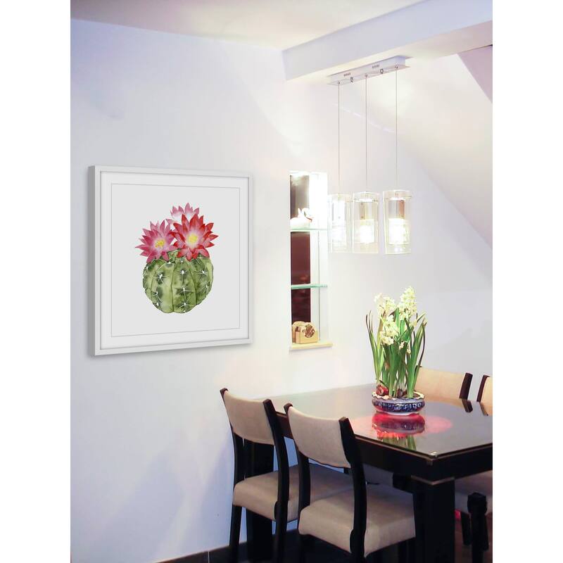 Cactus Bloom III' Framed Painting Print