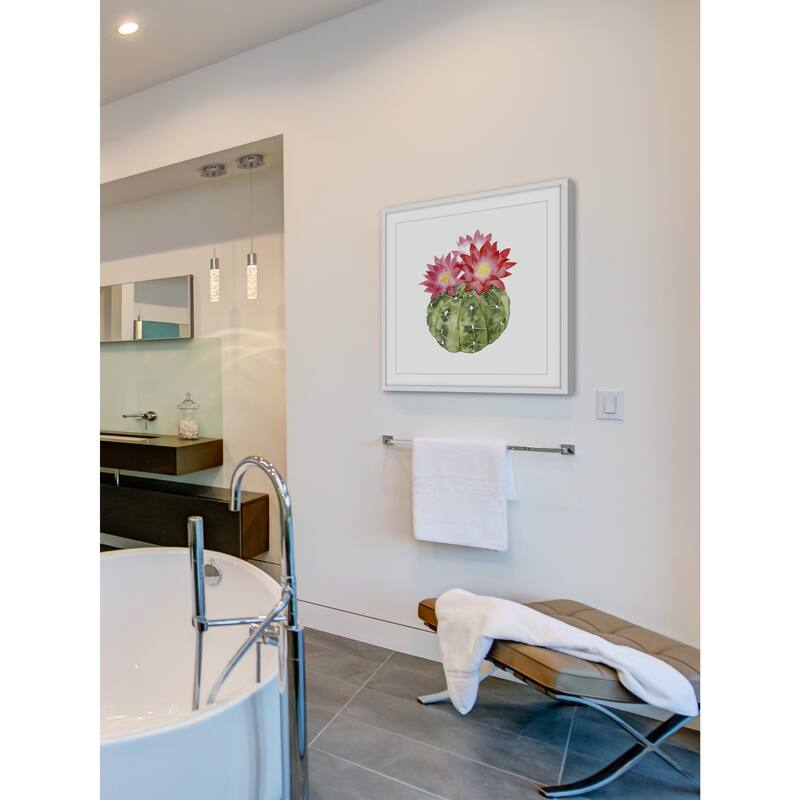 Cactus Bloom III' Framed Painting Print