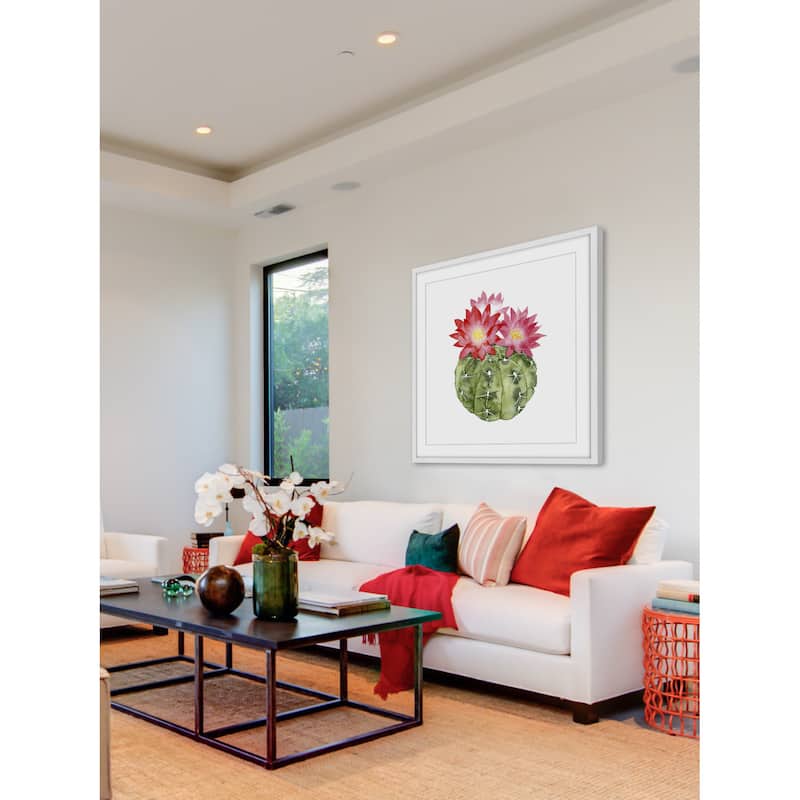 Cactus Bloom III' Framed Painting Print