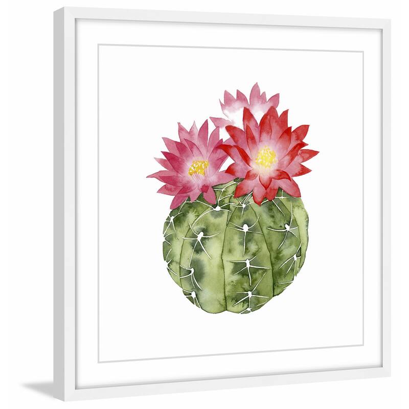 Cactus Bloom III' Framed Painting Print